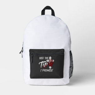 Einfach Spitze Versprechen Halloween Bluthand Kreu Bedruckter Rucksack