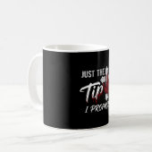 Einfach Spitze Versprechen Halloween Bluthand Kreu Kaffeetasse (Vorderseite Links)