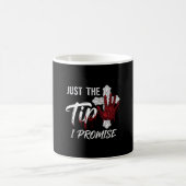 Einfach Spitze Versprechen Halloween Bluthand Kreu Kaffeetasse (Mittel)