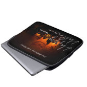 Einfach Spooky dunkle Familie glücklich Halloween Laptopschutzhülle (Vorne Knopf)