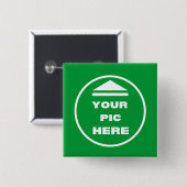 EINFACH! Square Button - 2 Zoll - Benutzerdefinier (Vorne & Hinten)