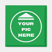 EINFACH! Square Magnet - 2 Zoll - Benutzerdefinier (Vorne)