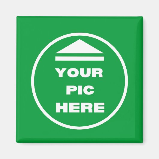 EINFACH! Square Magnet - 2 Zoll - Benutzerdefinier (Vorne)