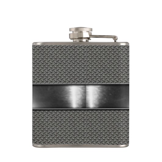 Einfach Stahl Flachmann (Rückseite)