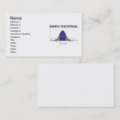 Einfach statistisch (Bell-Kurven-Haltung) Visitenkarte (Vorne/Hinten)