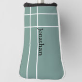 Einfach staubiger schwarzer minimalistischer indiv golf headcover (Rotieren 90)