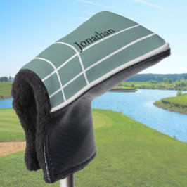 Einfach staubiger schwarzer minimalistischer indiv golf headcover
