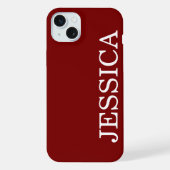 EINFACH STILVOLL INDIVIDUELL ANGEPASSTER NAME MODE iPhone HÜLLE (Rückseite)