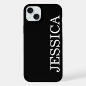 EINFACH STILVOLL INDIVIDUELL ANGEPASSTER NAME MODE iPhone HÜLLE (Rückseite)
