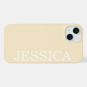 EINFACH STILVOLL INDIVIDUELL ANGEPASSTER NAME MODE iPhone 15 PLUS HÜLLE