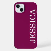 EINFACH STILVOLL INDIVIDUELL ANGEPASSTER NAME MODE iPhone HÜLLE (Rückseite)