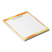 EINFACH STILVOLL MODERN INDIVIDUELLER NAME ORANGE NOTIZBLOCK (angewinkelt)