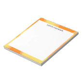 EINFACH STILVOLL MODERN INDIVIDUELLER NAME ORANGE NOTIZBLOCK (Rotiert)