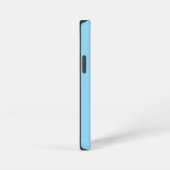Einfach stilvoll moderne Name Minimal hellblau iPhone Hülle (Rechte Seite)