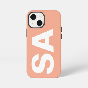 Einfach Stilvoll Moderne Name Minimal Pfirsichfarb iPhone 13 Mini Hülle