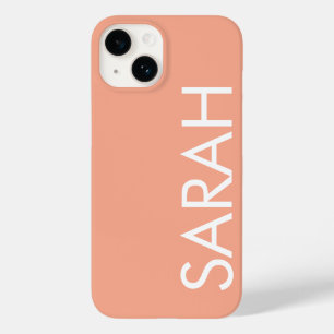 Einfach stilvoll, moderner Klassiker - PEACH COLOR Case-Mate iPhone 14 Hülle
