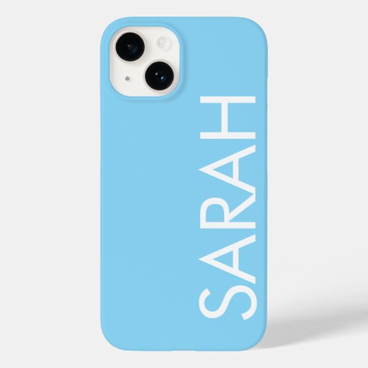 Einfach stilvoll, moderner Klassiker Sky Blue Case-Mate iPhone Hülle (Rückseite)
