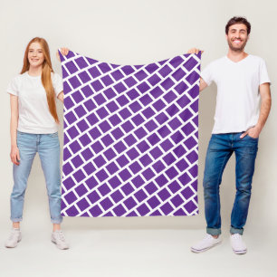 EINFACH STILVOLL MODERNES QUADRATISCHES LILA HEIM FLEECEDECKE