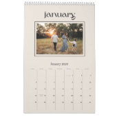 Einfach stilvoller moderner Kalender (Jan 2026)