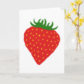Einfach "Strawberry Custom Grußkarten" Karte (Gelbe Blume)