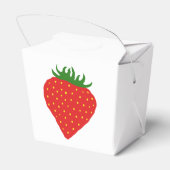 Einfach Strawberry-Gefälligkeitsboxen Geschenkschachtel (Rückseite)
