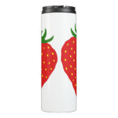Einfach Strawberry-individuelle Name-Wäscher Thermosbecher (Rückseite)