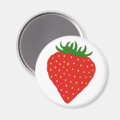 Einfach Strawberry-Magnet Magnet (Vorderseite/Rückseite)