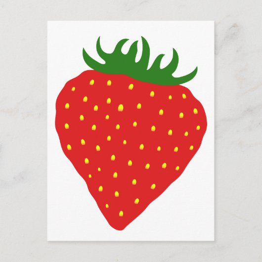 Einfach Strawberry-Postkarte Postkarte (Vorderseite)