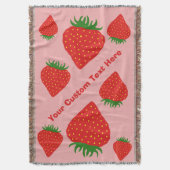 Einfach Strawberry-Schrott Decke (Vorderseite Vertikal)