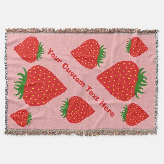 Einfach Strawberry-Schrott Decke (Vorderseite)
