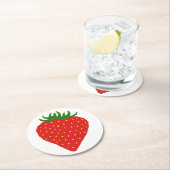 Einfach Strawberry-Untersetzer Runder Pappuntersetzer (Vor Ort)