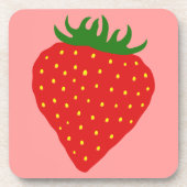 Einfach Strawberry-Untersetzer Untersetzer (Vorderseite)