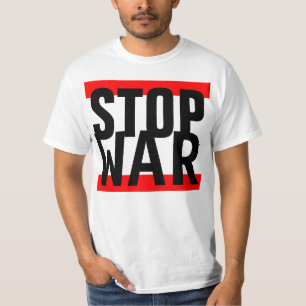 Einfach stripes Entwurf "roten ENDkrieg " T-Shirt