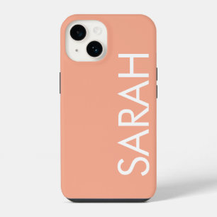 Einfach Stylisch Moderne Klassische Name PFIRSICH  iPhone 14 Hülle