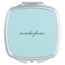 Einfach stylisches Minimal Monogram Light Blue