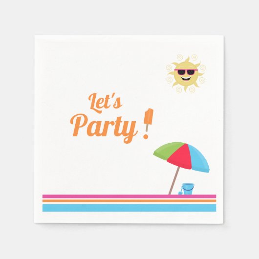 Einfach Summer Paper Napkin Serviette (Vorderseite)