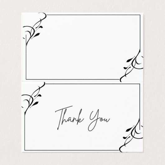 Einfach süß Dankeschön Karte, faltbar (Außenseite Aufgefaltet)