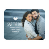 Einfach & süß | FOTO SAVE THE DATE Magnet (Horizontal)