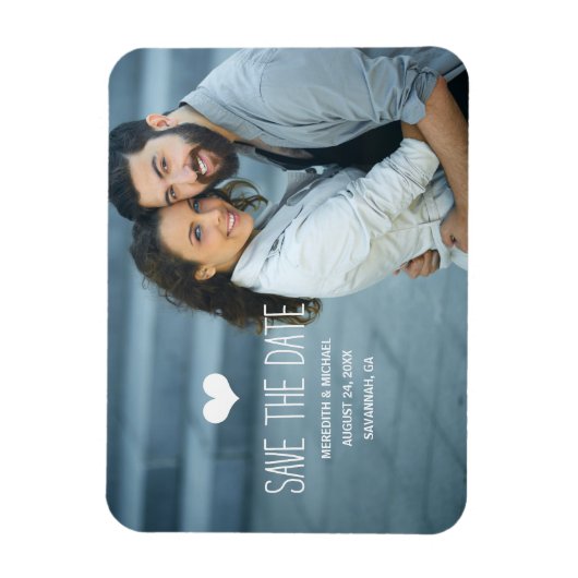 Einfach & süß | FOTO SAVE THE DATE Magnet (Vertikal)