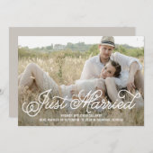 Einfach süße, EDITABLE FARBEN Hochzeitsankündigung Dankeskarte (Vorne/Hinten)