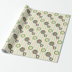 Einfach süße Klapper-Geschenkpapier Geschenkpapier