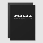 Einfach süße kreative Freizeitkleidung Magnetkarte (Vorne/Hinten)