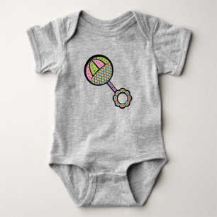 Einfach süße Rassel-Baby-Body Baby Strampler