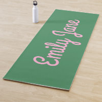 Einfach süße rosa und grüne Schrift personalisiert