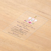 Einfach süßes Brautparty mit Weinprobe Acryleinladungen (Ablage )