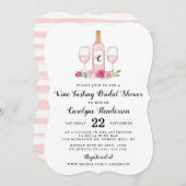 Einfach süßes Brautparty mit Weinprobe Einladung (Vorne/Hinten)