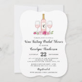 Einfach süßes Brautparty mit Weinprobe Einladung (Vorderseite)