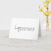 Einfach Sweet Happy Birthday Wish Card Karte (Gelbe Blume)