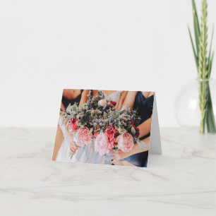 Einfach Sweet Peonies Polterabend Geschenkkarte Karte