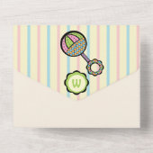 Einfach Sweet Rattle All-in-One-Einladung All In One Einladung (Rückseite)